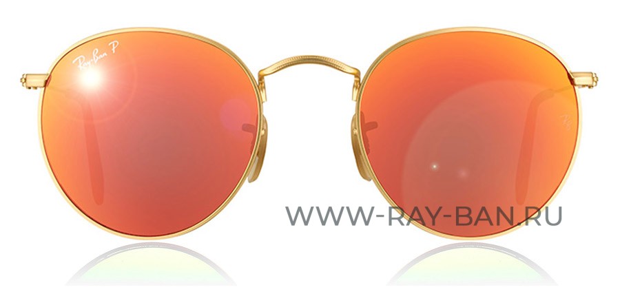 Ray Ban Round Metal Flash Lenses RB3447 112/4D