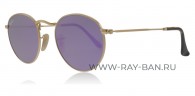 Ray Ban Round Metal Flat Lenses RB3447N 001/8O