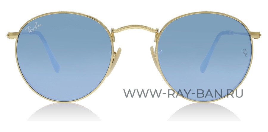 Ray Ban Round Metal Flat Lenses RB3447N 001/9O